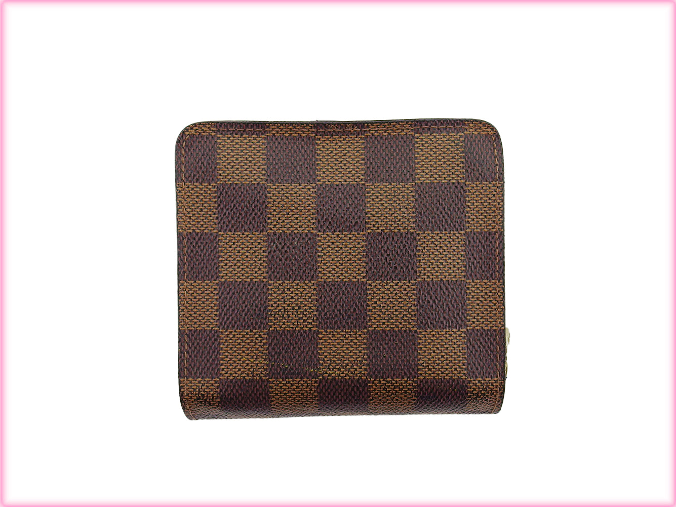 LOUIS VUITTON Bifold Wallet N61668 Brown beige Compact zip