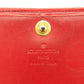 LOUIS VUITTON Tri-fold wallet Red Porte Tresor International