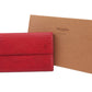 LOUIS VUITTON Tri-fold wallet Red Porte Tresor International