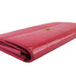 LOUIS VUITTON Long Wallet Purse Red Portefeuille Sara