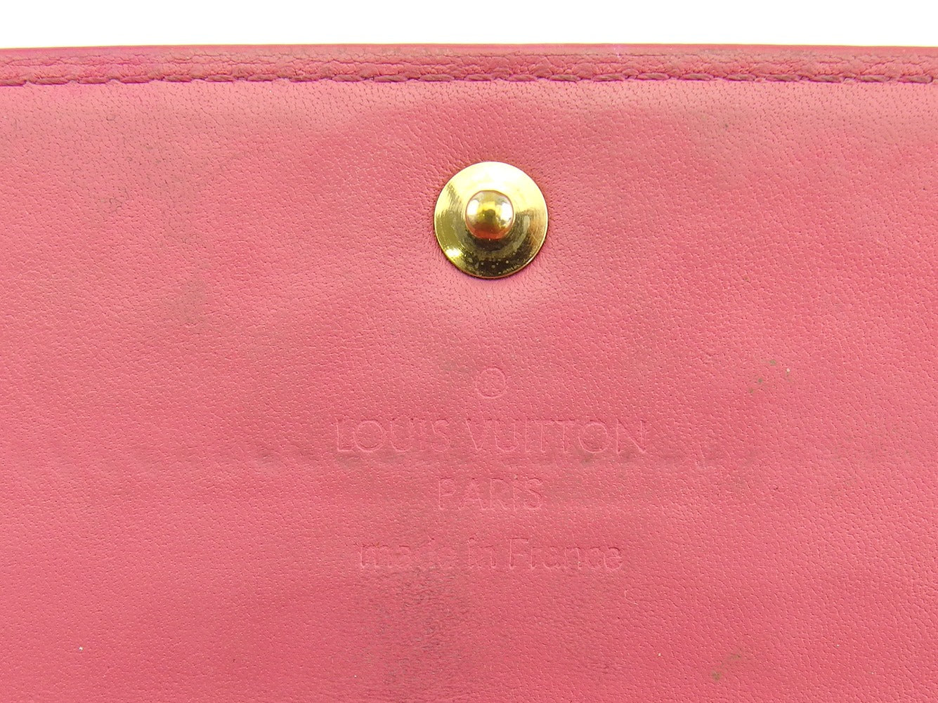 LOUIS VUITTON Long Wallet Purse Red Portefeuille Sara