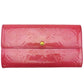 LOUIS VUITTON Long Wallet Purse Red Portefeuille Sara