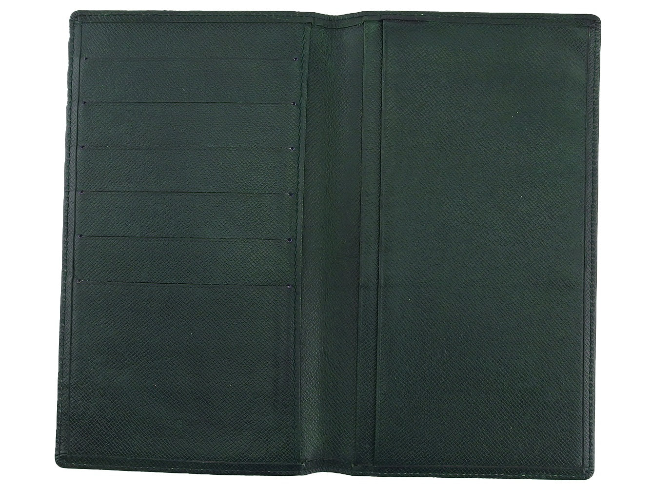 LOUIS VUITTON Bill Compartment Dark green Taiga