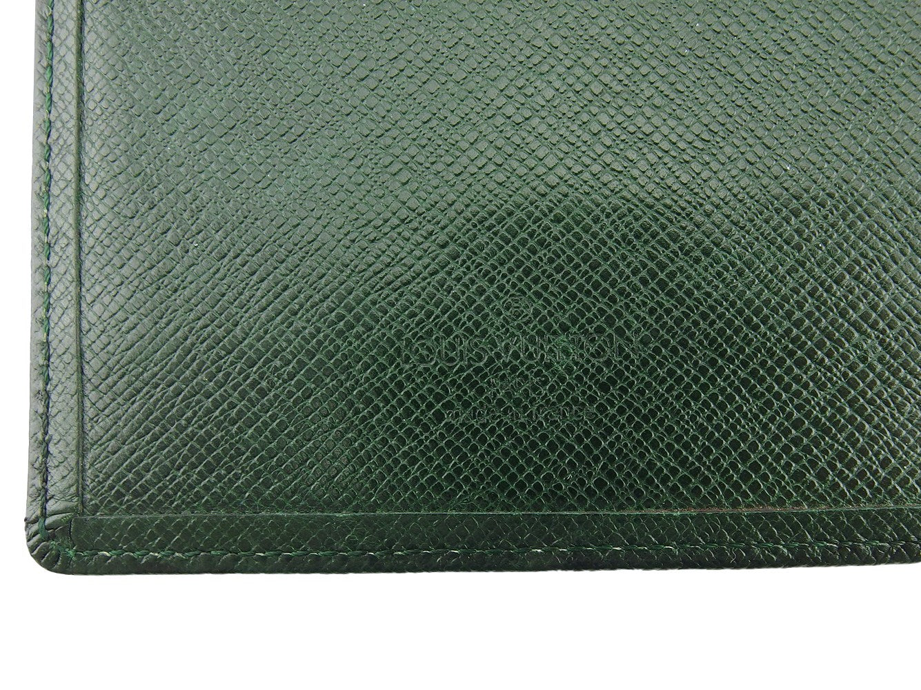 LOUIS VUITTON Bill Compartment Dark green Taiga