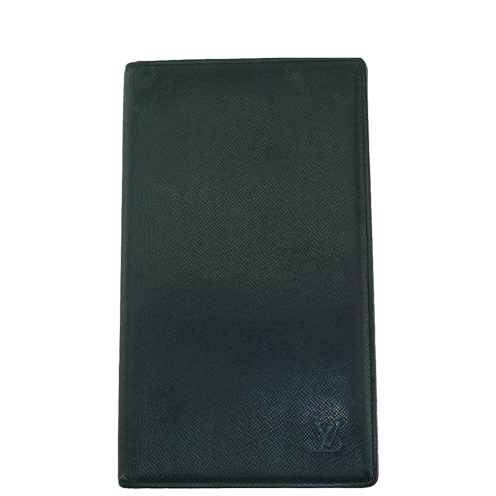 LOUIS VUITTON Bill Compartment Dark green Taiga