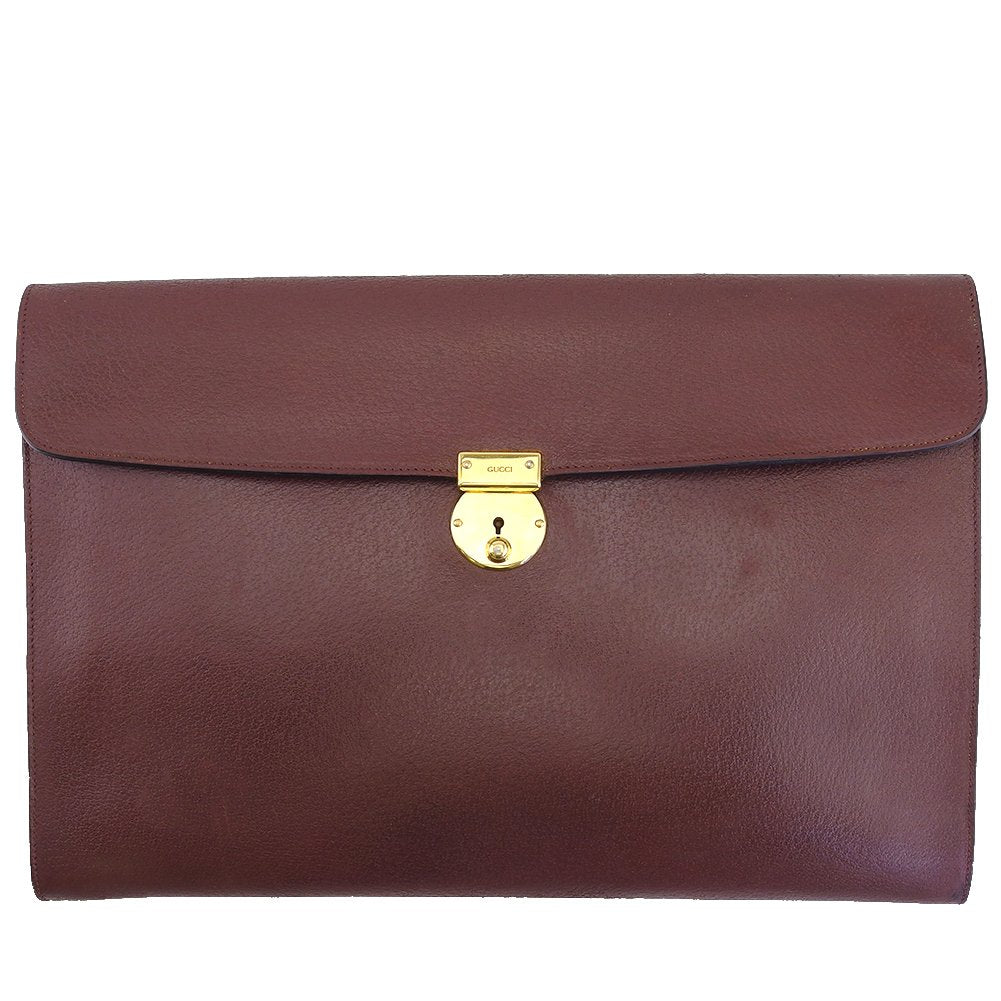 GUCCI Business bag Brown Old Gucci