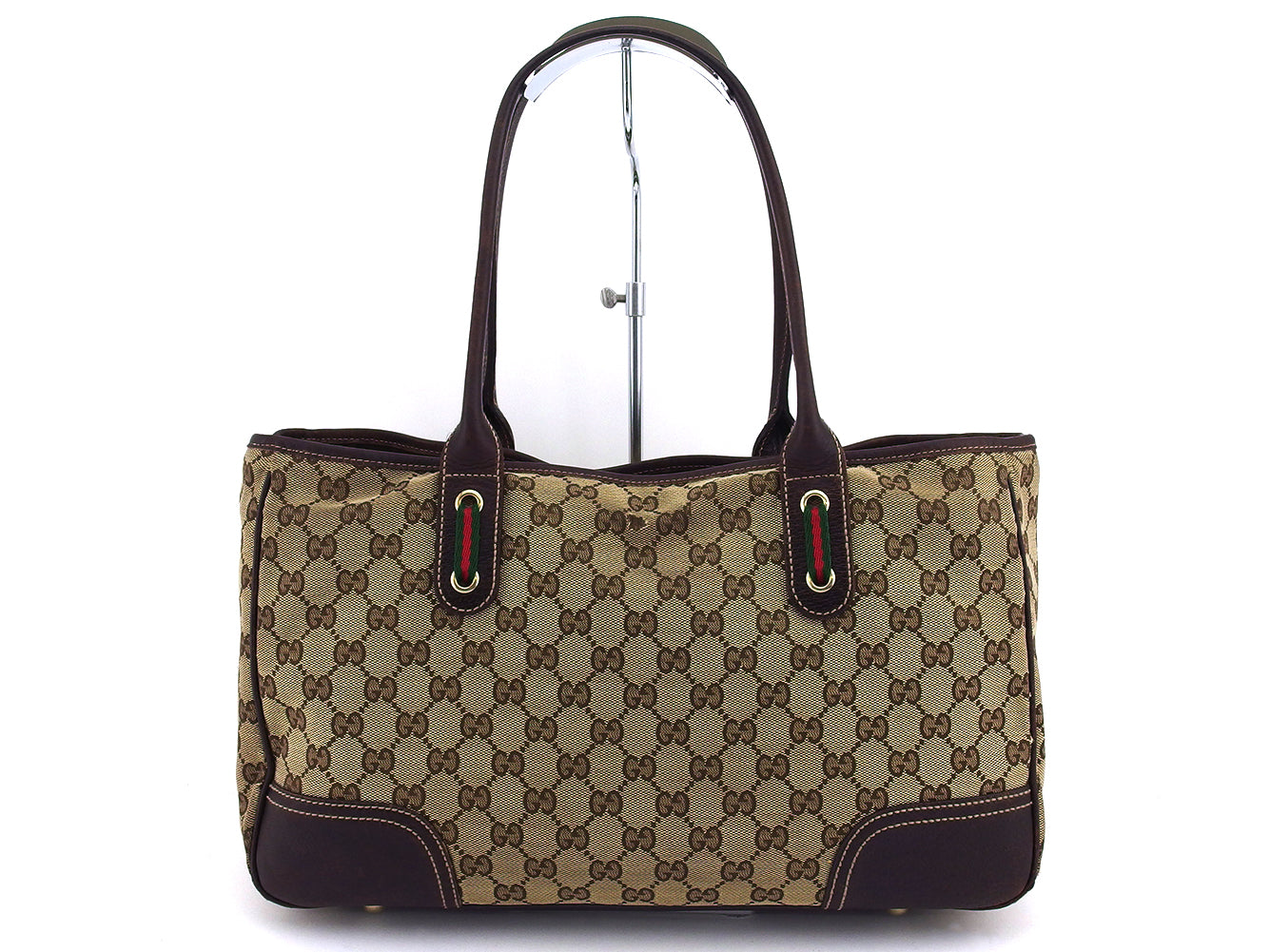 GUCCI Tote Bag 163805 Beige Brown type Pretty