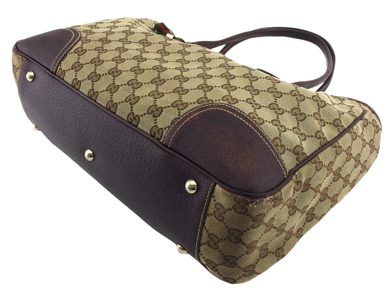 GUCCI Tote Bag 163805 Beige Brown type Pretty