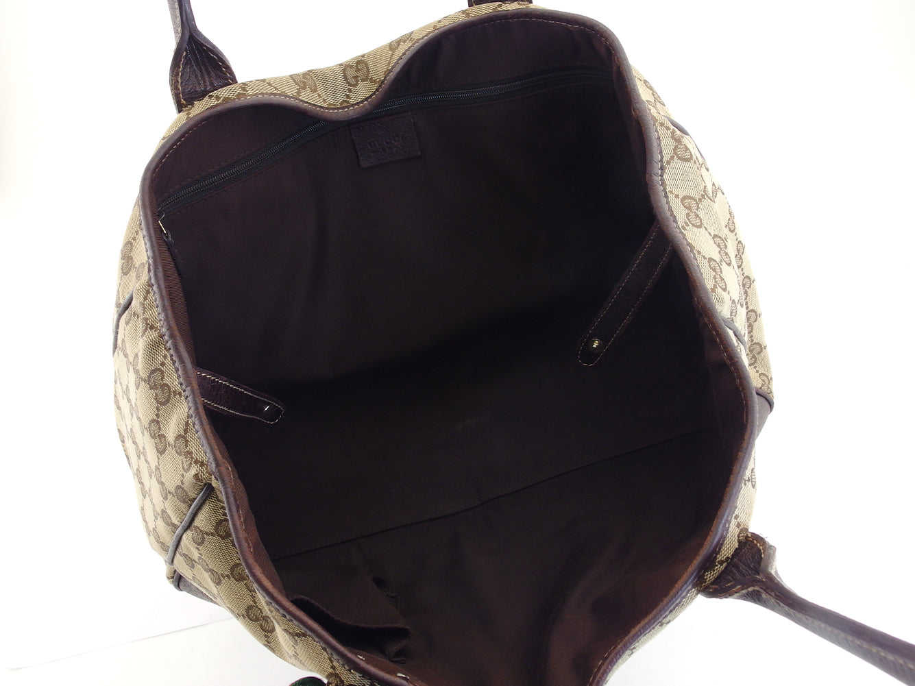 GUCCI Tote Bag 163805 Beige Brown type Pretty