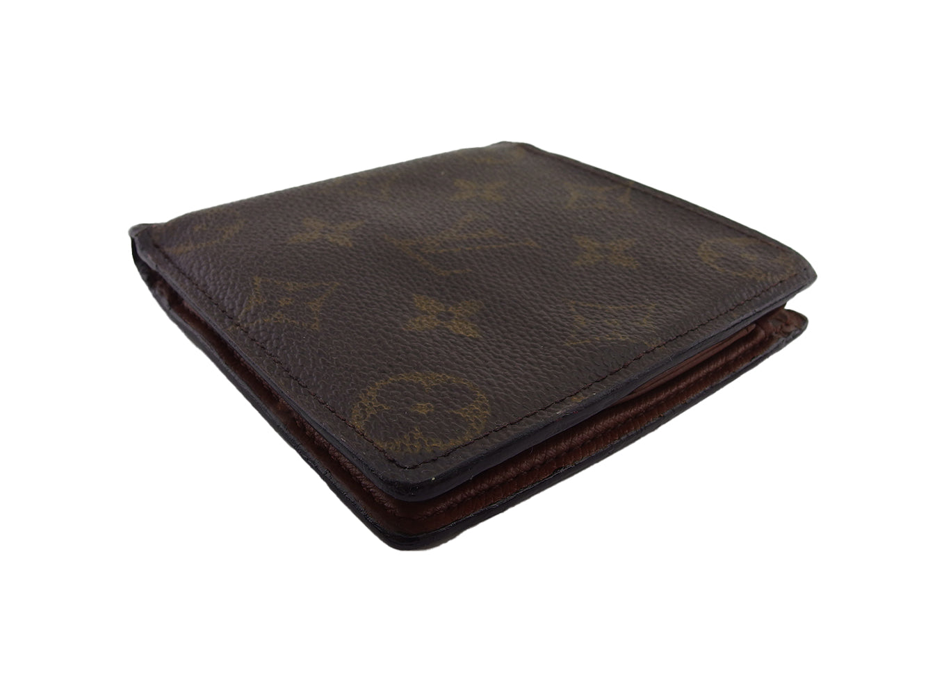 LOUIS VUITTON Bifold Wallet M61665 Brown beige Porte Billets Cartes Crdit Monet