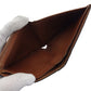 LOUIS VUITTON Bifold Wallet M61665 Brown beige Porte Billets Cartes Crdit Monet