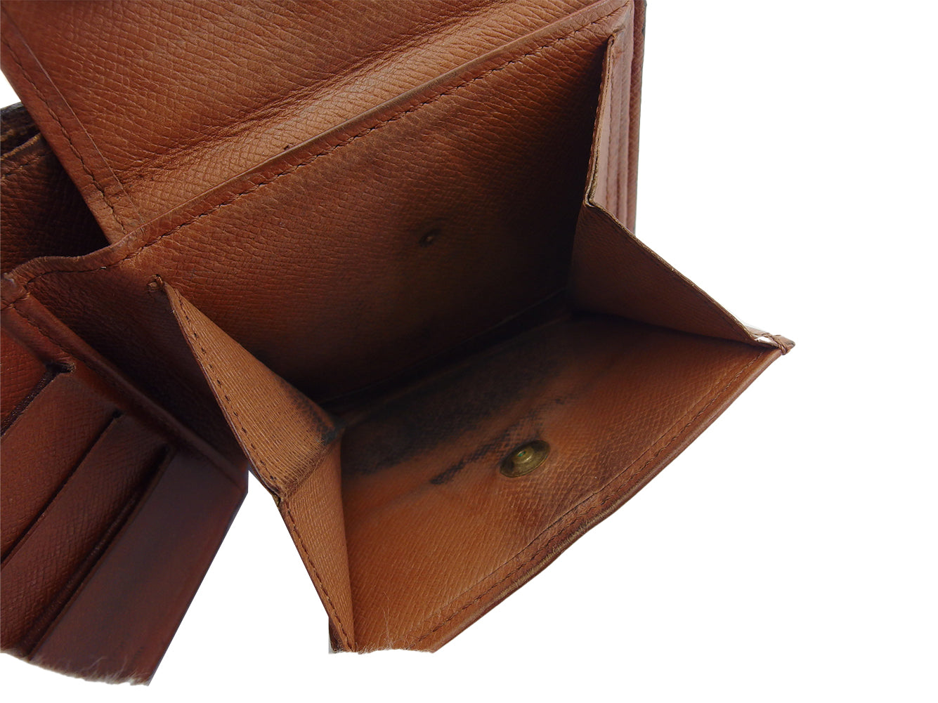 LOUIS VUITTON Bifold Wallet M61665 Brown beige Porte Billets Cartes Crdit Monet
