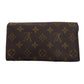 LOUIS VUITTON Long Wallet Purse Brown x beige Pochette Porto MonÃ©credi