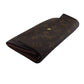 LOUIS VUITTON Long Wallet Purse Brown x beige Pochette Porto MonÃ©credi