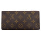 LOUIS VUITTON Bill Compartment Brown x beige Porto Circle Bifold