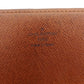 LOUIS VUITTON Bill Compartment Brown x beige Porto Circle Bifold