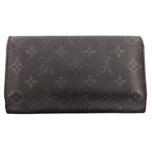 LOUIS VUITTON Long Wallet Purse M61215 Brown beige Porte Tresor International