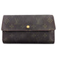 LOUIS VUITTON Long Wallet Purse M61215 Brown beige Porte Tresor International