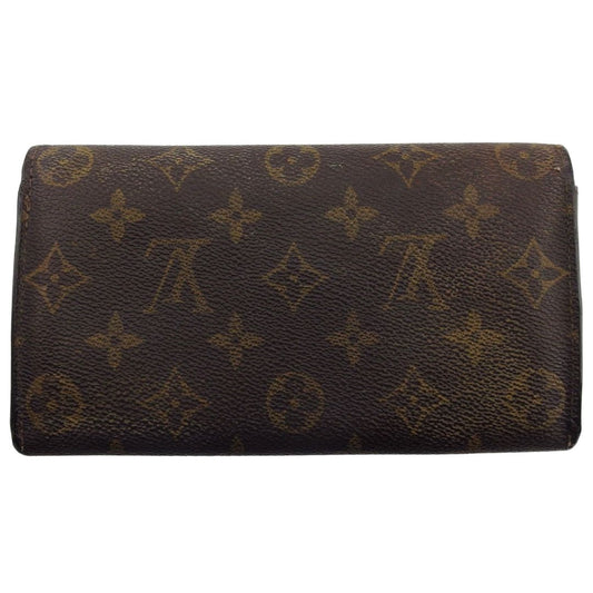 LOUIS VUITTON Long Wallet Purse M61725 Brown beige Pochette Porto MonÃ©credi