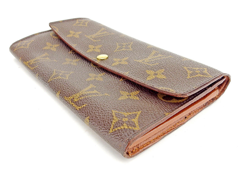 LOUIS VUITTON Bill Compartment M60929 Brown Porte Billets6 Cartes Crdit