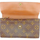 LOUIS VUITTON Bill Compartment M60929 Brown Porte Billets6 Cartes Crdit