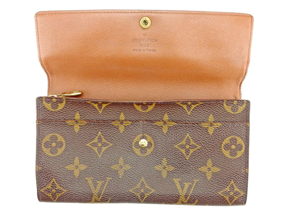 LOUIS VUITTON Bill Compartment M60929 Brown Porte Billets6 Cartes Crdit