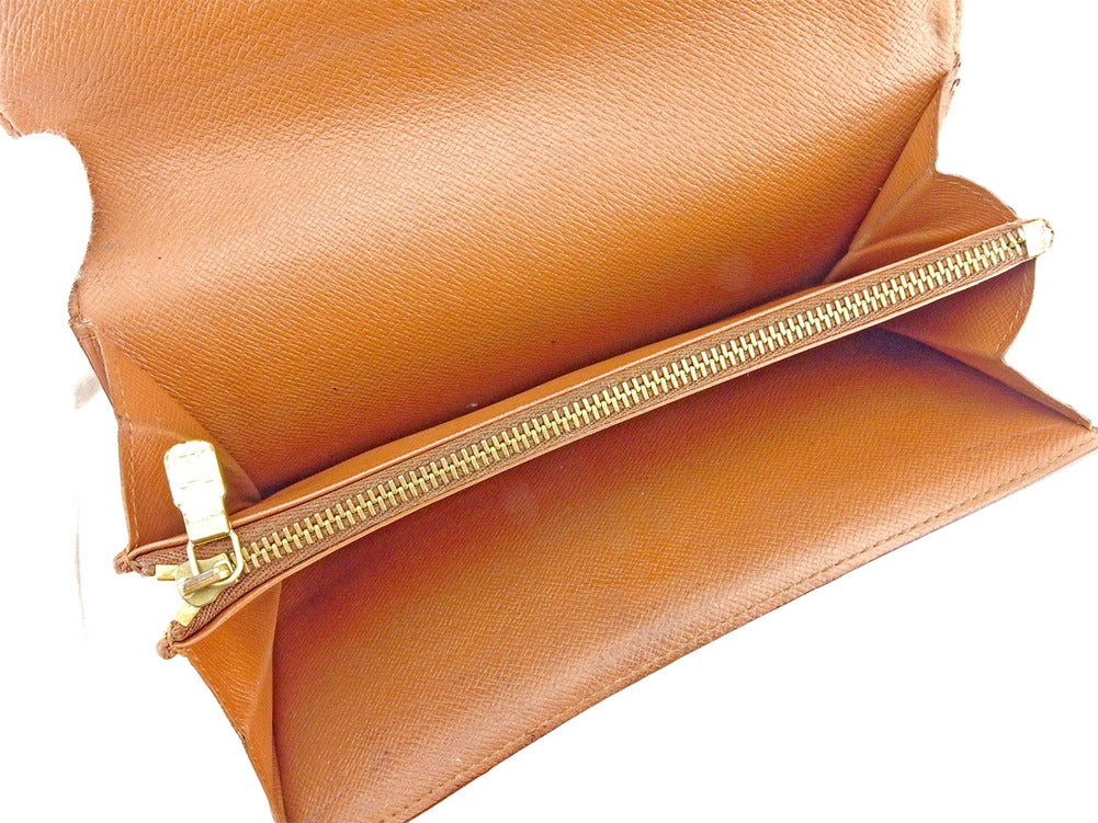 LOUIS VUITTON Bill Compartment M60929 Brown Porte Billets6 Cartes Crdit