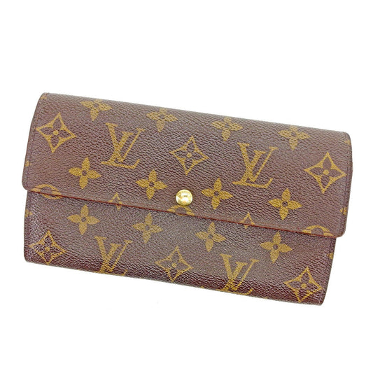 LOUIS VUITTON Bill Compartment M60929 Brown Porte Billets6 Cartes Crdit