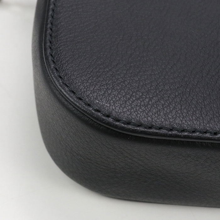 BALENCIAGA 608654 Small camera bag Every day Diagonal shoulder bag leather black Women