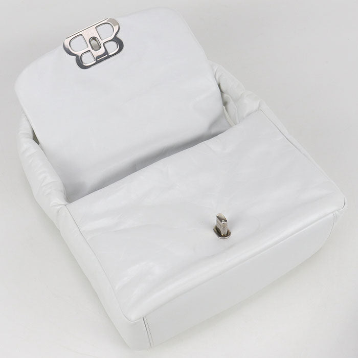 BALENCIAGA 787896 Sling bag Monaco Handbag leather White Women