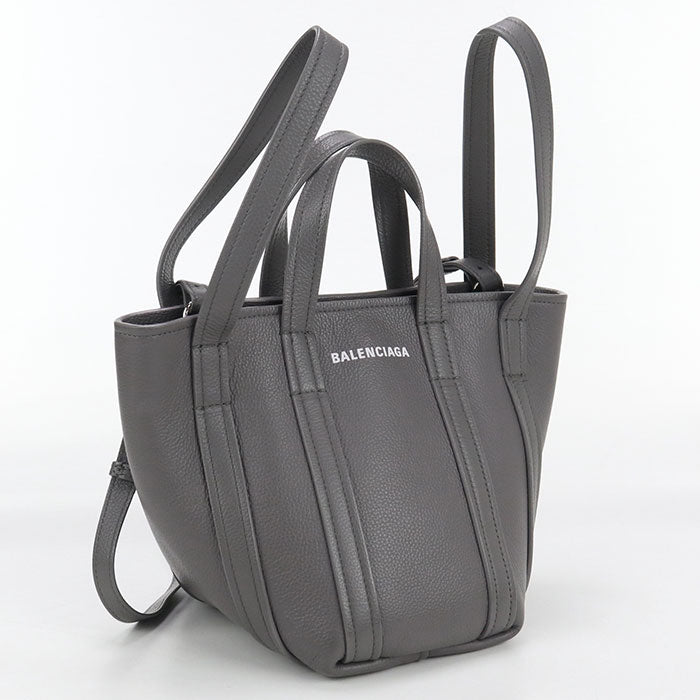 BALENCIAGA 672793 15YUN 1190 Everyday 2.0 North South XS Tote Bag leather Gray unisex