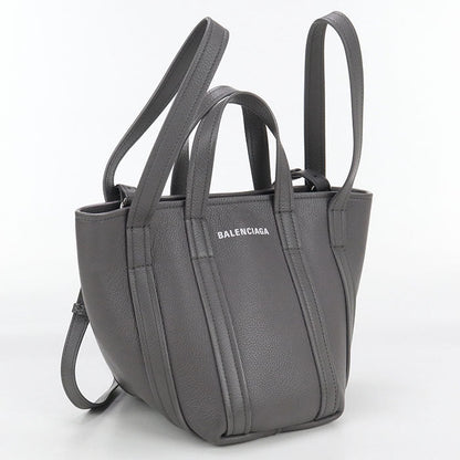 BALENCIAGA 672793 15YUN 1190 Everyday 2.0 North South XS Tote Bag leather Gray unisex
