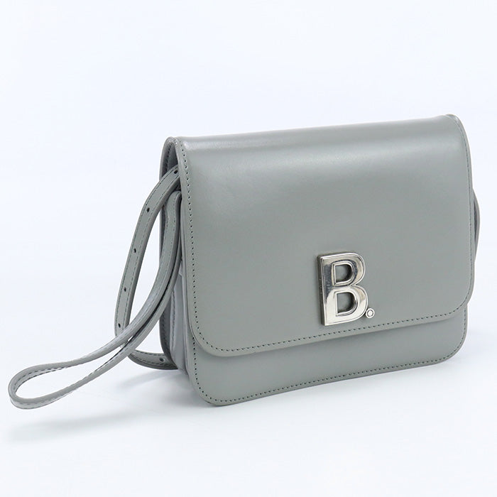 BALENCIAGA B.Logo Shoulder Bag Crossbody Bags leather gray Women