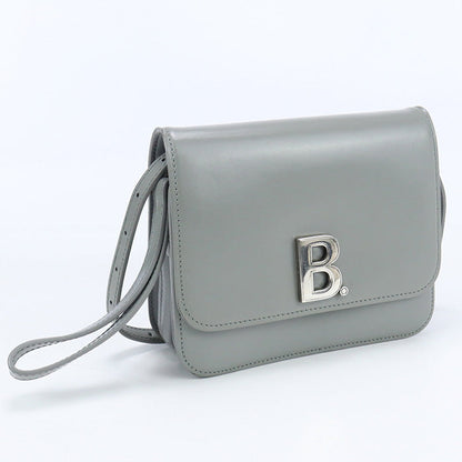 BALENCIAGA B.Logo Shoulder Bag Crossbody Bags leather gray Women