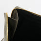 BALENCIAGA 390186 Clutch bag metal edge L-shaped clutch bag leather.Goatskin gray mens Used Authentic