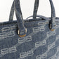 BALENCIAGA 702699 2WAYTote Bag Tote denim blue Women Used Authentic