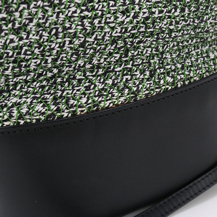BALENCIAGA 410790 Handbag zig zucker bag 2WAY handbag leather, tweed green Women Used Authentic