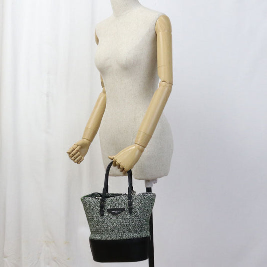 BALENCIAGA 410790 Handbag zig zucker bag 2WAY handbag leather, tweed green Women Used Authentic