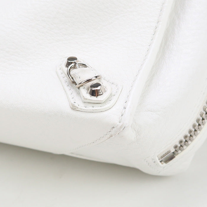 BALENCIAGA 370926 Tote Bag Paper A6 2WAY Tote Bag leather white Women
