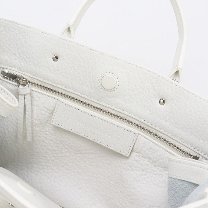 BALENCIAGA 370926 Tote Bag Paper A6 2WAY Tote Bag leather white Women