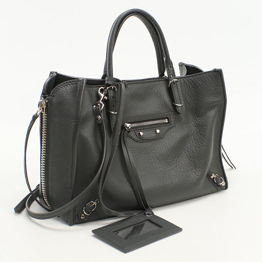 BALENCIAGA BG92912 2WAY Tote Bag leather gray Women