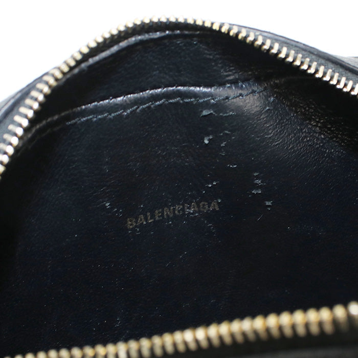 BALENCIAGA 608653 Shoulder Bag Every day Camera Bag Pochette leather black Women