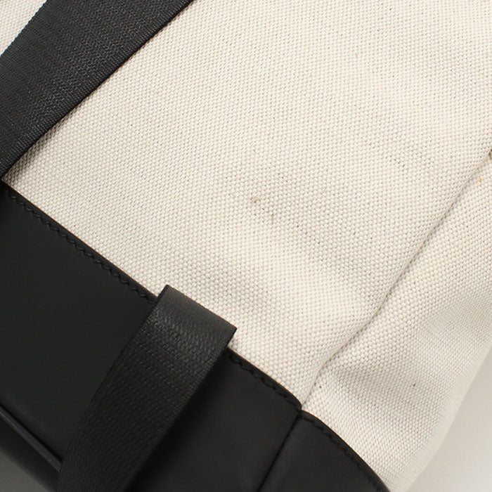 BALENCIAGA 392007 Backpack canvas/leather white mens Used Authentic