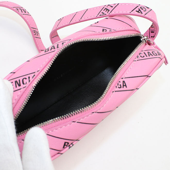 BALENCIAGA 552372 Shoulder Bag Every day Camera bag leather pink Women