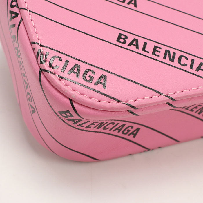 BALENCIAGA 552372 Shoulder Bag Every day Camera bag leather pink Women