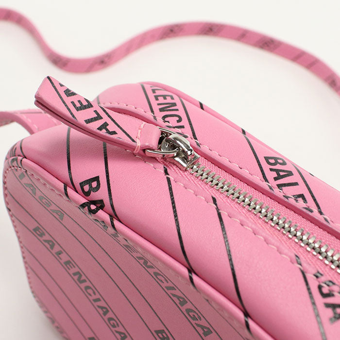 BALENCIAGA 552372 Shoulder Bag Every day Camera bag leather pink Women