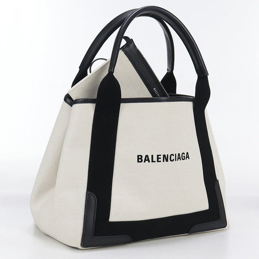 BALENCIAGA 339933 Navy Hippo Small Tote Bag canvas Women
