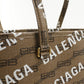 BALENCIAGA 702698 210DH 2762 Balenciaga Signature Tote Bag PVC brown Women