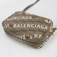 BALENCIAGA 702701 210HA 2769 BB monogram Diagonal shoulder bag PVC brown Women