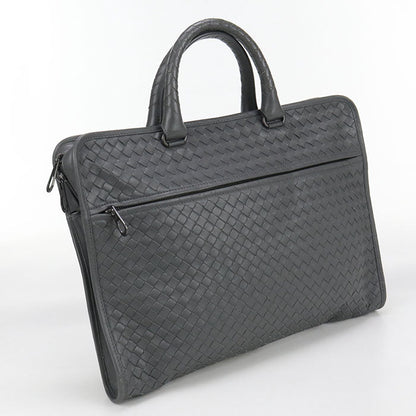 BOTTEGA VENETA INTRECCIATO Briefcase leather Gray mens